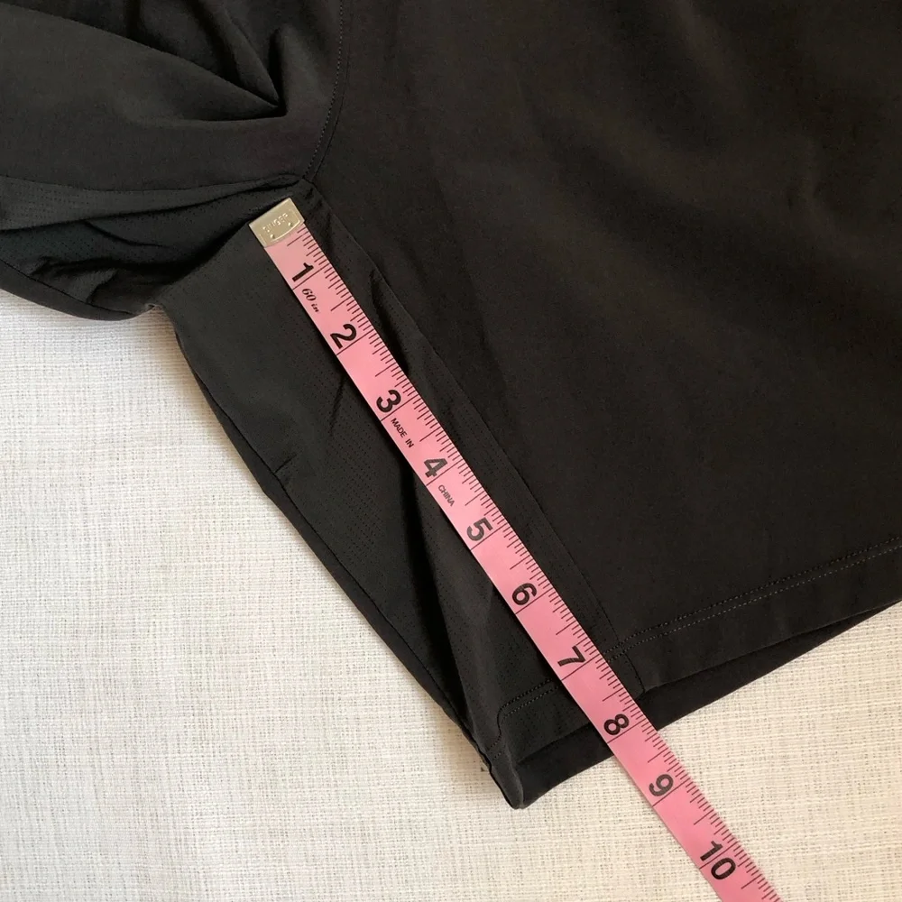 Second Skin Grey / Maroon Compression Lined Workout Athletic Shorts Size Large